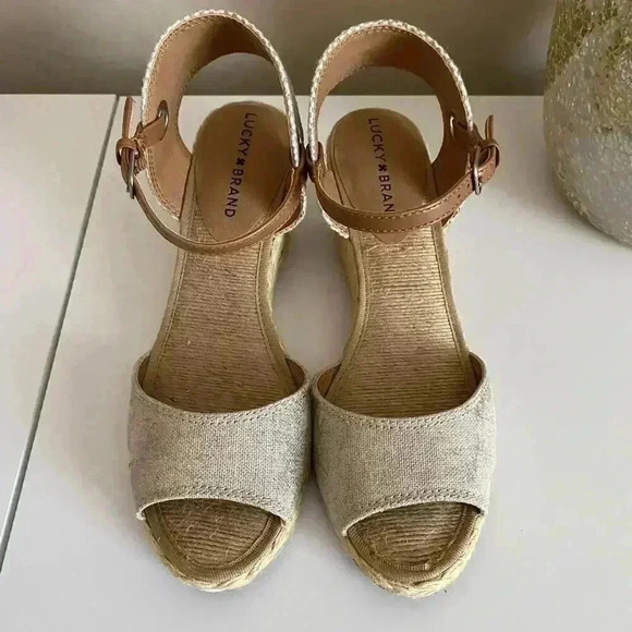Lucky Brand Kyndra Espadrille Wedge Sandals Size 8 - Picture 8 of 8